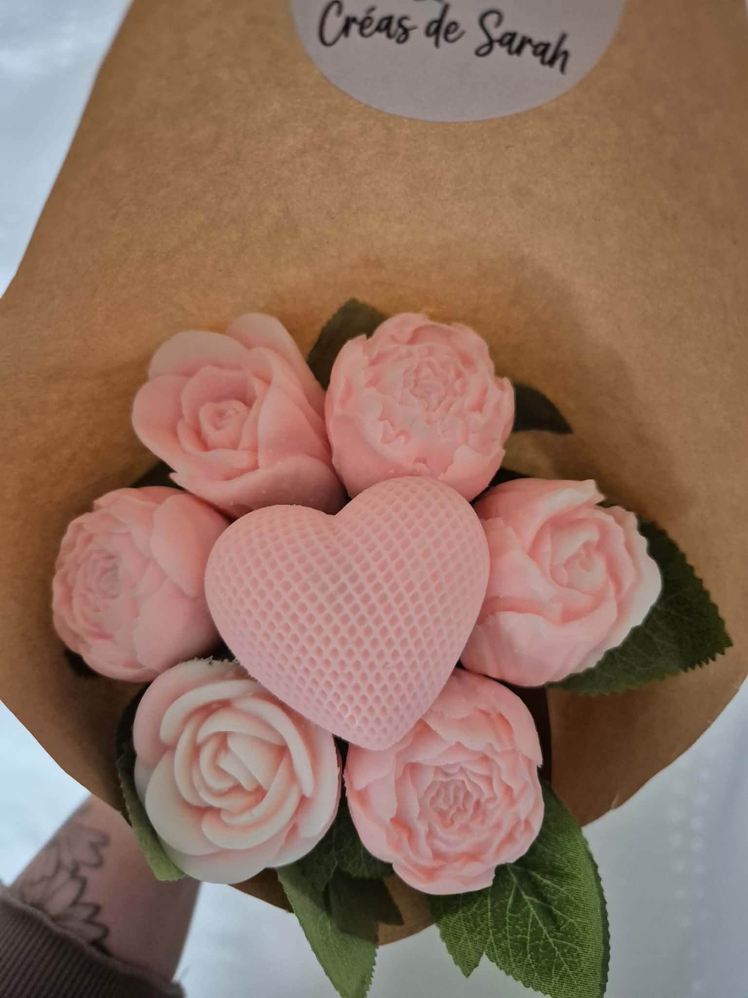 Bouquet de 7 fondants parfumés sur tige